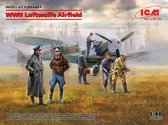 1:48 ICM DS4801 WWII Luftwaffe Airfield - 2 Planes - 7 Figures Set Plastic kit