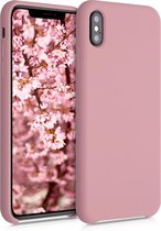 kwmobile telefoonhoesje voor Apple iPhone XS Max - Hoesje met siliconen coating - Smartphone case in winter roze