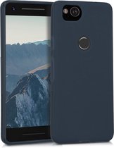 kwmobile telefoonhoesje voor Google Pixel 2 - Hoesje voor smartphone - Back cover in mat donkerblauw