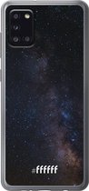 Samsung Galaxy A31 Hoesje Transparant TPU Case - Dark Space #ffffff