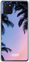 Samsung Galaxy Note 10 Lite Hoesje Transparant TPU Case - Sunset Palms #ffffff