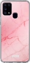 Samsung Galaxy M31 Hoesje Transparant TPU Case - Coral Marble #ffffff