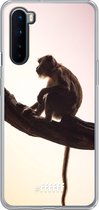 OnePlus Nord Hoesje Transparant TPU Case - Macaque #ffffff