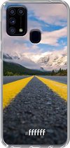 Samsung Galaxy M31 Hoesje Transparant TPU Case - Road Ahead #ffffff