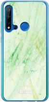 Huawei P20 Lite (2019) Hoesje Transparant TPU Case - Pistachio Marble #ffffff