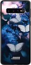 Samsung Galaxy S10 Hoesje TPU Case - Blooming Butterflies #ffffff