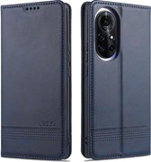 Voor Huawei nova 8 Pro 5G AZNS Magnetische Kalf Textuur Horizontale Flip Leren Case met Kaartsleuven & Houder & Portemonnee (Donkerblauw)