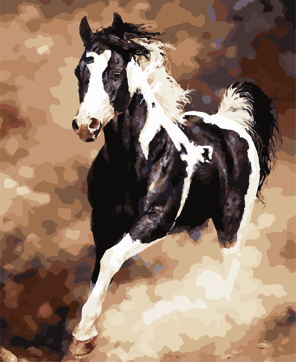 Paint by Number - Schilderen op Nummer - Galloping Steed - paintbynumber.eu