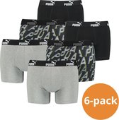 Puma Boxershorts Grey Black 6-pack