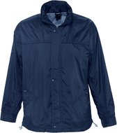 SOLS Mistral Unisex Gevoerde Lichtgewicht Windbreker Jasje (Marine)