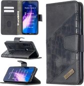 Voor Xiaomi Redmi Note 8 Bijpassende Kleur Krokodil Textuur Horizontale Flip PU Lederen Case met Portemonnee & Houder & Kaartsleuven (Zwart)