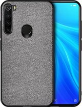 Voor Xiaomi Redmi Note 8 schokbestendige stoffen textuur PC + TPU beschermhoes (grijs)