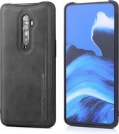 Voor OPPO Reno2 Diaobaolee schokbestendige PU + TPU beschermhoes (zwart)