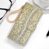 Voor Geschikt voor Xiaomi Redmi K20 / K20 Pro Glitterpoeder Horizontale Flip Leren Case met Kaartsleuven & Houder & Lanyard (Goud)