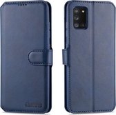 Voor Samsung Galaxy A31 AZNS Kalfsstructuur Horizontale flip lederen tas, met houder & kaartsleuven & portemonnee & fotolijst (blauw)