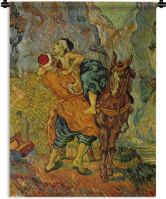 Wandkleed Vincent van Gogh 2 - De barmhartige Samaritaan - Schilderij van  Vincent van | bol.com
