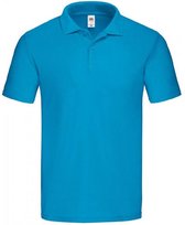 Fruit of the Loom Heren Origineel Piqué Poloshirt (Azuurblauw)