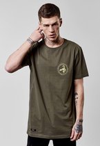 Cayler & Sons Heren Tshirt -M- FRDM Long Scallop Back Groen