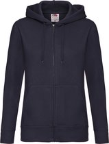 Fruit Of The Loom Vrouwen Dames-Fit sweatshirt met capuchon (Donker Marine)