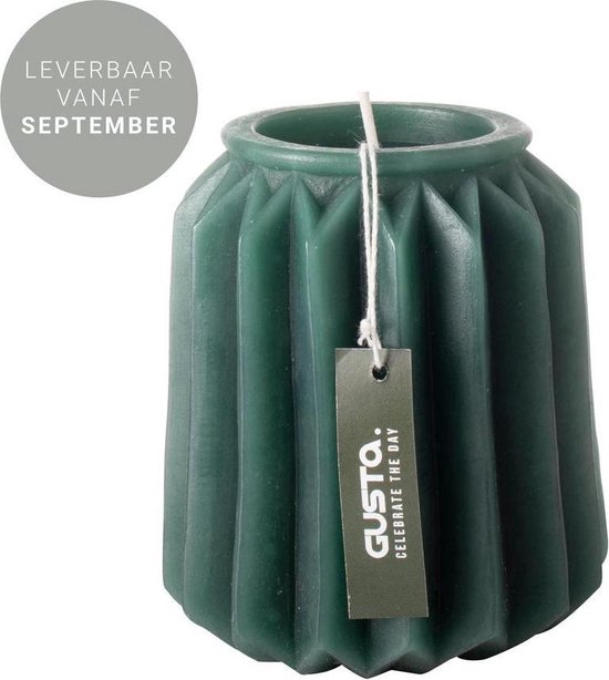 Figurine lanterne bougie 105cm vert foncé - Gusta® - Dry FLWRS®