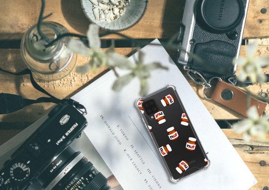 Extreme Case Samsung Galaxy A12 Cell Phone Case avec Clear Edge Nut Jar