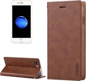 GOOSPERY BLUE MOON voor iPhone 8 Plus & 7 Plus Crazy Horse Texture Horizontale Flip Leren Case met Kaartsleuven & Portemonnee & Houder (Bruin)