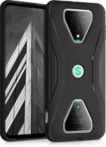 kwmobile telefoonhoesje compatibel met Xiaomi Black Shark 3 / 3S - Hoesje voor smartphone in zwart - Carbon design