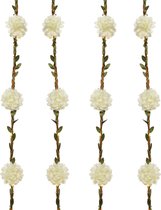 Verlichte bloemenslinger wit voor binnen 1.5 m - Party/feestverlichting