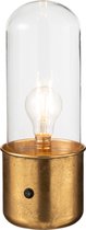 J-Line Tafellamp Antiek Led Glas/Zink Goud Small