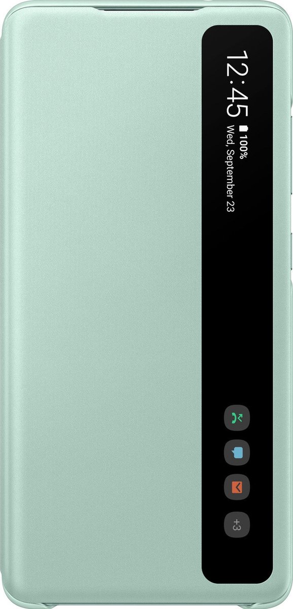 Samsung Smart Clear View Hoesje  - Samsung Galaxy S20FE - Mint - Samsung