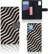 Smartphone Hoesje Geschikt voor Samsung Galaxy A02s Flip Cover Geschikt voor Samsung M02s Bookcover met Pasjeshouder Illusion