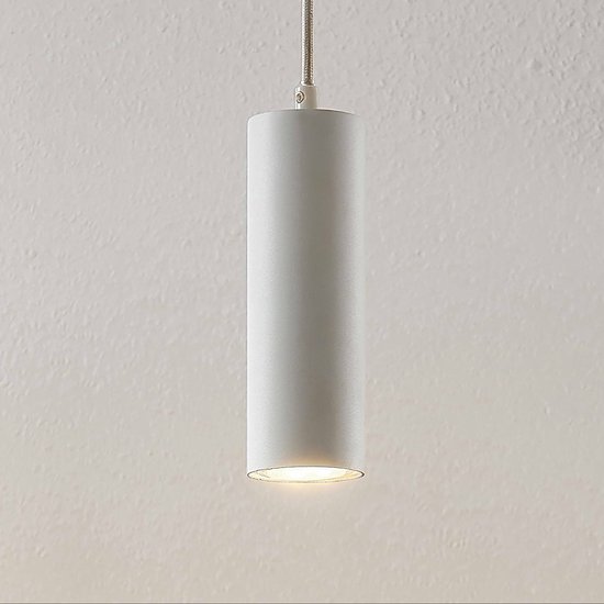 Lindby - hanglamp - 1licht - metaal - H: 18 cm - GU10 - wit