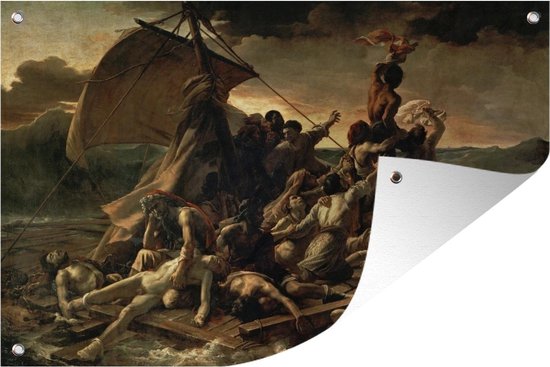 Tuindecoratie Het vlot van Medusa - Schilderij van Theodore Gericault