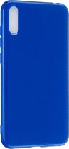Huawei Y7 Pro (2019) Hoesje - Mobigear - Color Serie - TPU Backcover - Blauw - Hoesje Geschikt Voor Huawei Y7 Pro (2019)