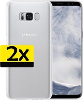 Samsung S8 Hoesje Transparant Siliconen - Samsung Galaxy S8 Case - Samsung S8 Hoes Transparant - 2 Stuks
