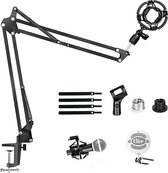 microfoon arm - Wns Microfoonfilter - zwart - professioneel instelbare microfoonarm