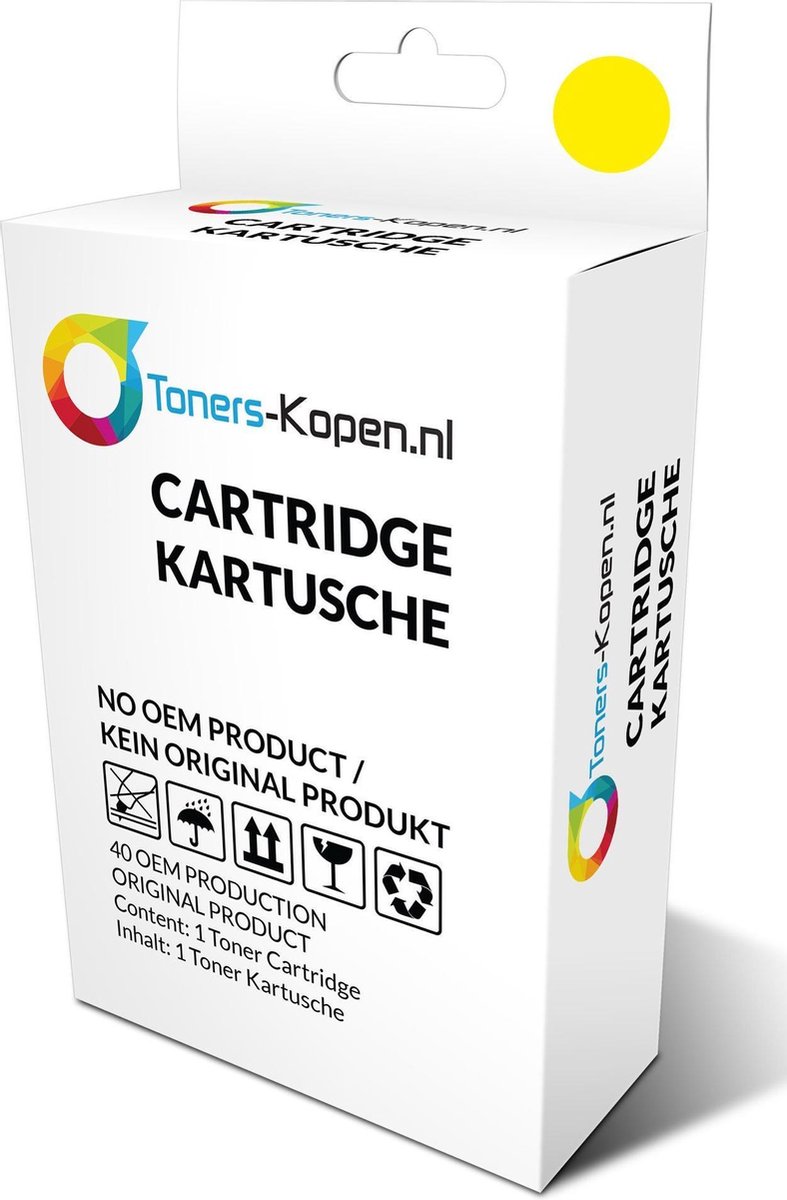 Epson C13T055440 - Inktcartridge Geel - 15 ml - Huismerk Compatible - Geschikt voor Epson Stylus foto R240 Stylus foto R245 Stylus foto RX420 Stylus foto RX425 Stylus foto RX520 - T0554 IECY055N alternatief - Epson inktcartridge