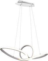 LED Hanglamp - Torna Sonso - 28W - Natuurlijk Wit 4000K - Rond - Mat Wit - Aluminium