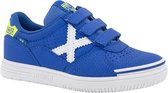 munich Azuurblauwe sneaker klittenband - Maat 35