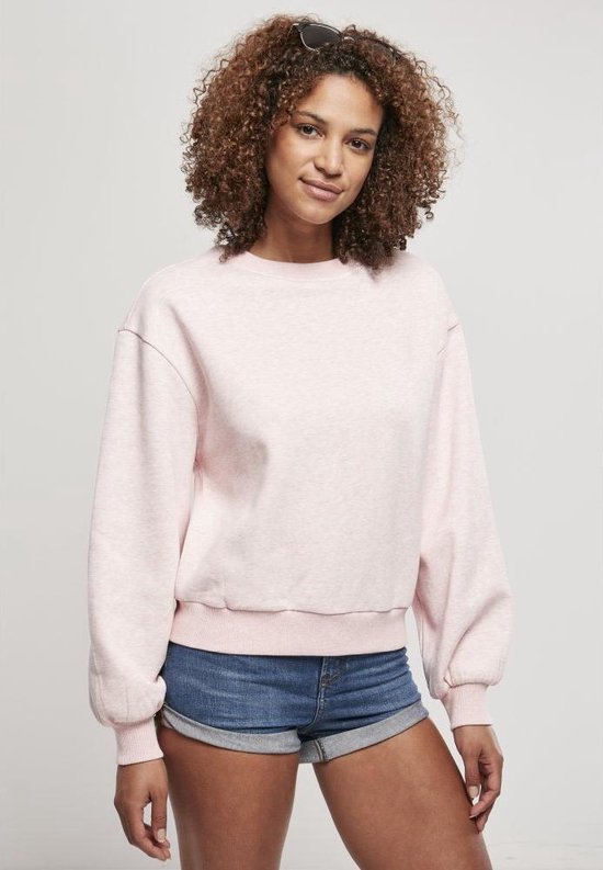 Urban Classics Sweater/trui Oversized Color Melange Roze