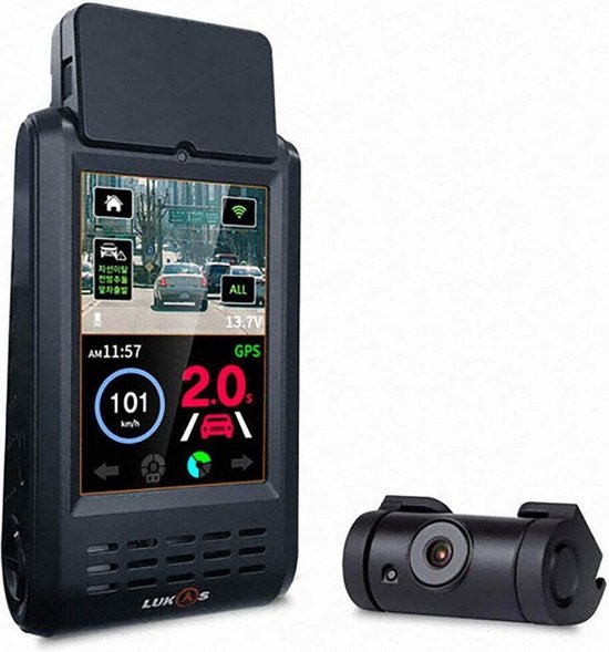 LUKAS K900 QuadHD Touch Wifi GPS 32gb dashcam voor auto