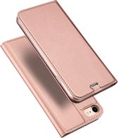 Dux Ducis Cover booklet case hoesje met flap leren hoes iPhone 7 8 - Rose Gold