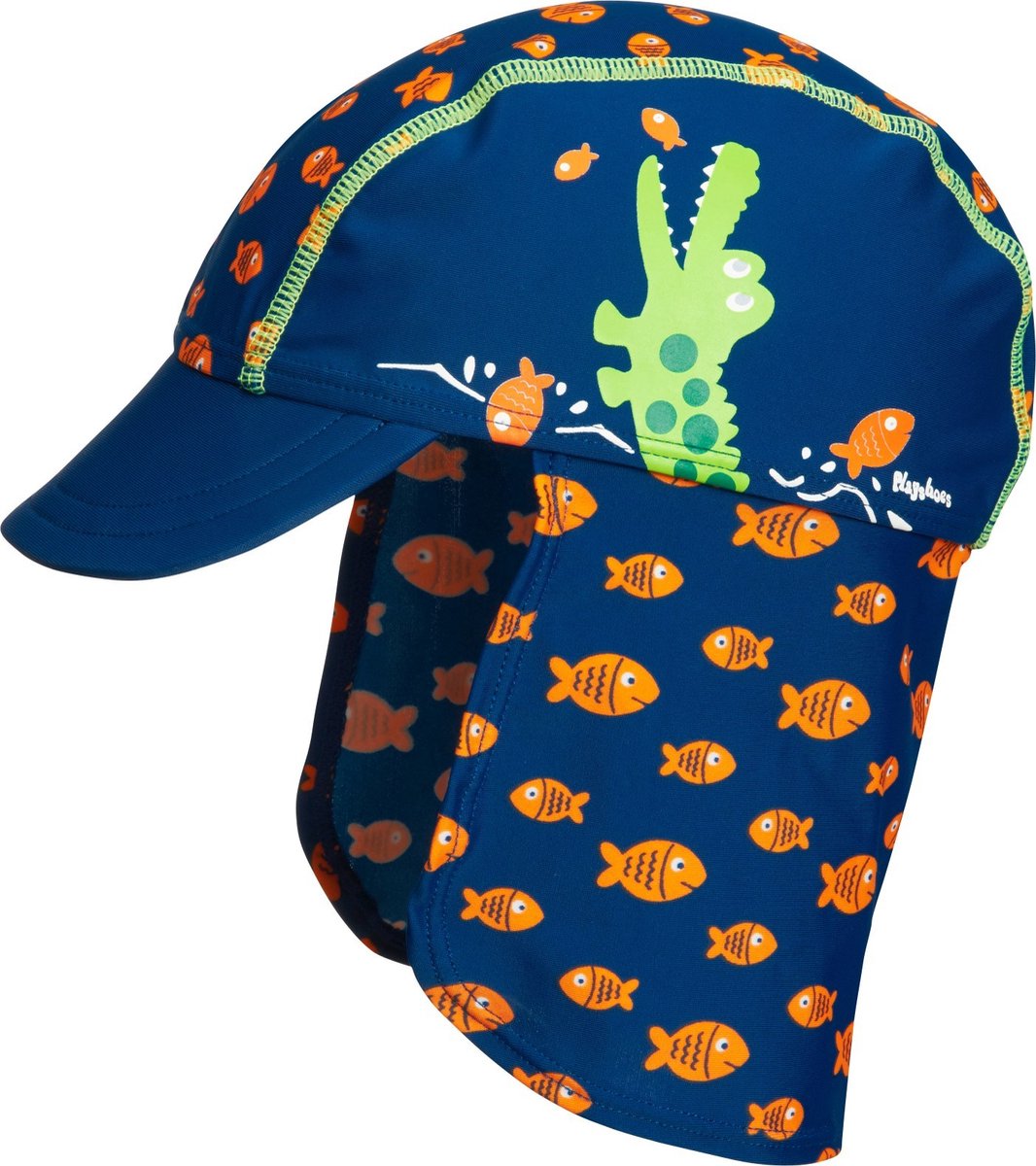 Playshoes UV zonnepet Kinderen Krokodil - Blauw - Maat 51cm