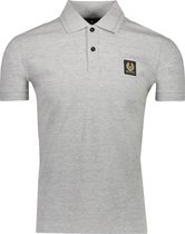 Belstaff Polo Grijs Getailleerd - Maat S - Heren - Lente/Zomer Collectie - Katoen