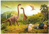 Artgeist Dinosaurs Vlies Fotobehang 100x70cm 2-banen