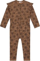 Prénatal Peuter Meisjes Jumpsuit - Peuter Kleding voor Meisjes - Maat 98 - Bruin met All Over Print