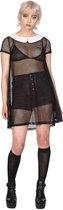 Banned Flare jurk -S- TEMPTRESS COLLAR Zwart