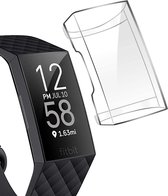 Fitbit Charge 3/4 TPU case - transparant - hoesje - beschermhoes - protector - bescherming