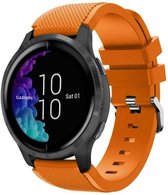 Siliconen Smartwatch bandje - Geschikt voor  Garmin Venu siliconen bandje - oranje - Horlogeband / Polsband / Armband