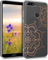 kwmobile telefoonhoesje voor Huawei Y7 (2018)/Y7 Prime (2018) - Hoesje voor smartphone - Bloementweeling design